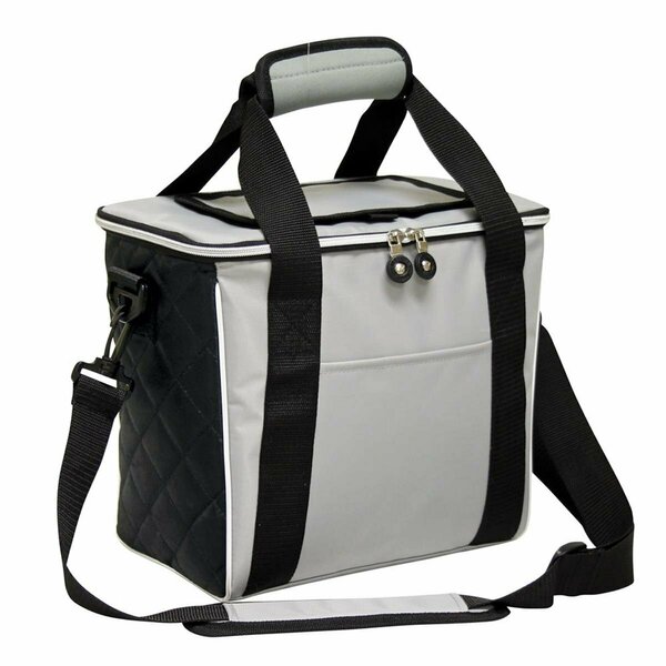 Preferred Nation P7219.SILVER-BLACK Refresher Cooler Bag; Silver & Black P7219.SILVER/BLACK